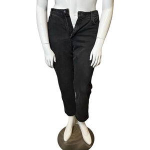Vintage 90s Lee Black High-Rise Straight Jeans, 12p